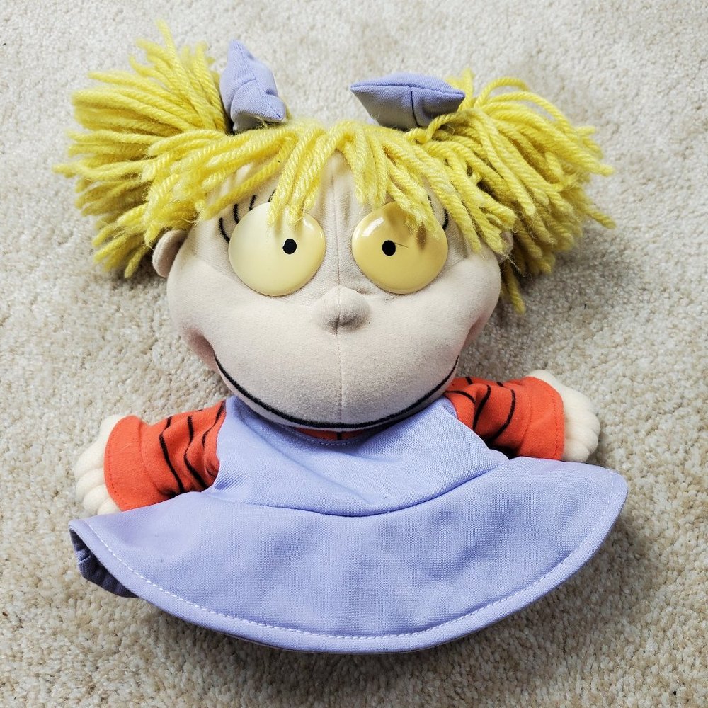 1998 Rugrats Angelica Hand Puppet Plush Toy